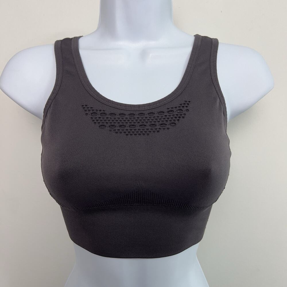 Gymshark Energy + Seamless Sports Bra Crop Top Slate Women’s size XSmall